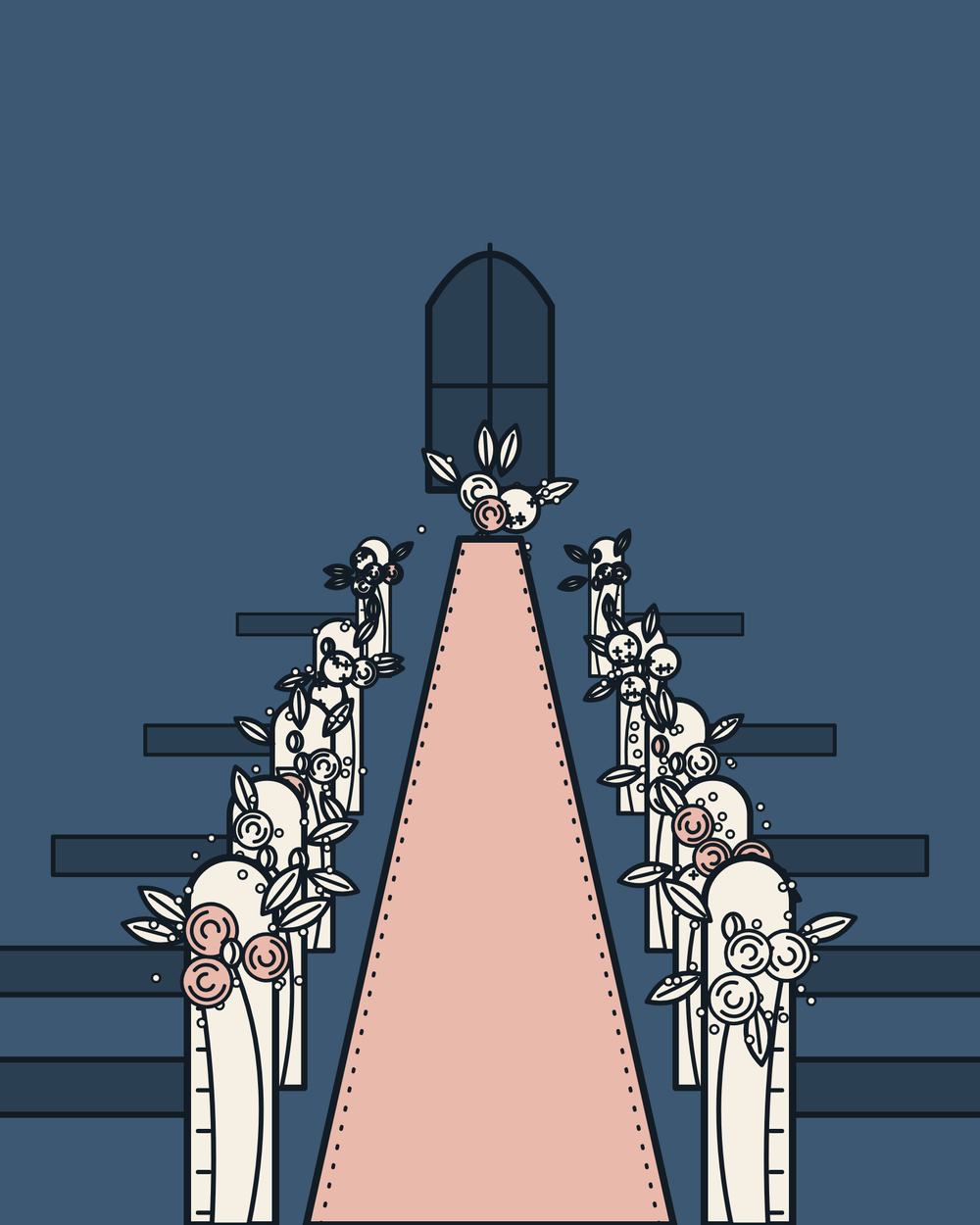 Aisle and pews