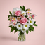Garden-style hand-tied bouquet of mixed seasonal flowers by Victoriana Florist