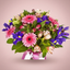 Pink and purple toned bouquet by Victoriana Florist Upper Hutt