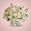 Cream and white sympathy bouquet by Victoriana Florist Wellington