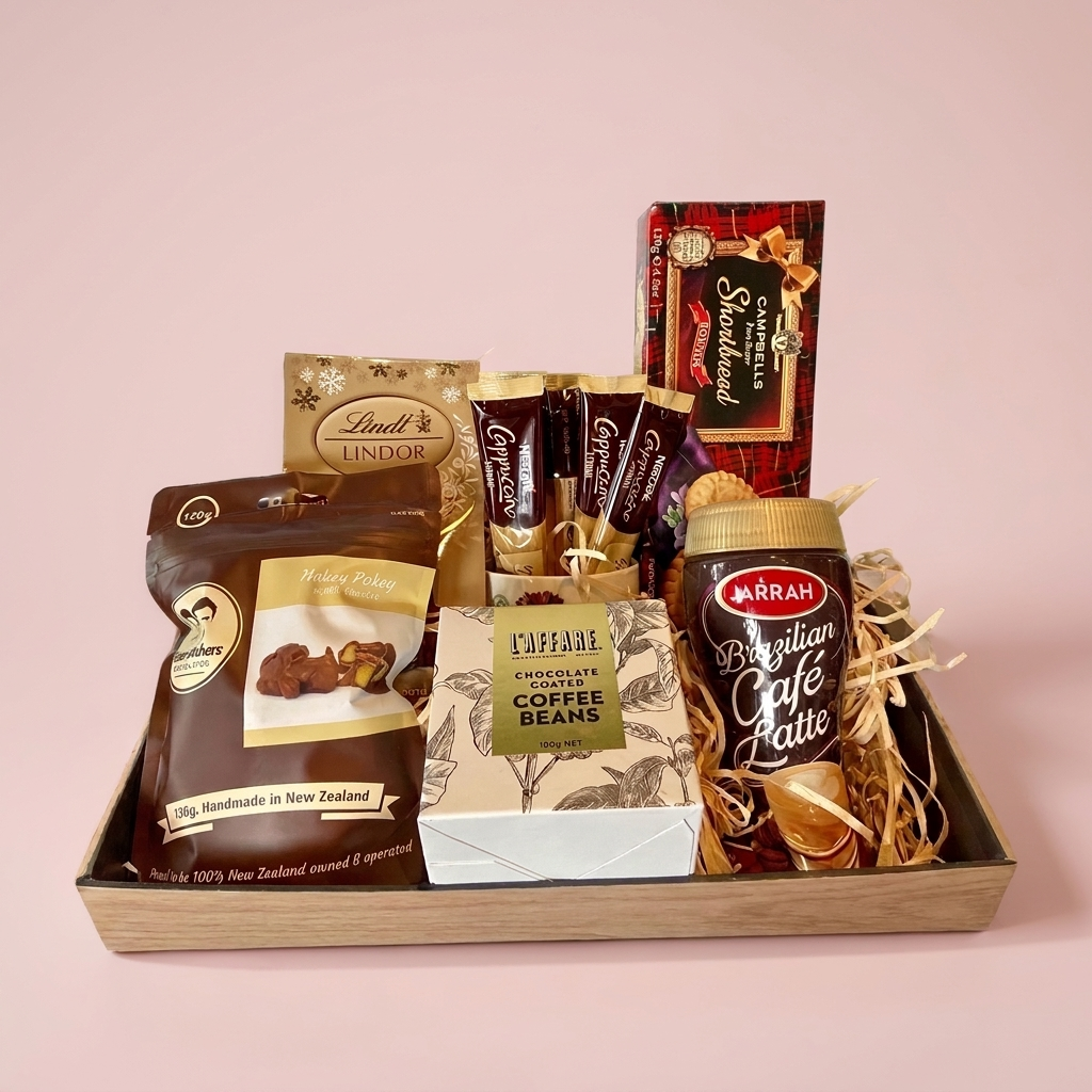Coffee and tea lovers gift hamper by Victoriana Florist Upper Hutt Main image