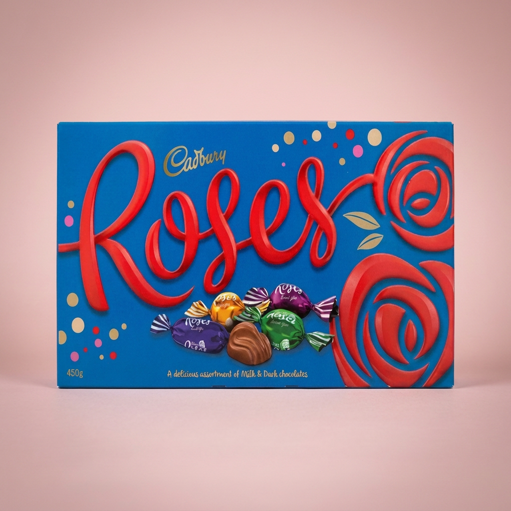 Box of Cadbury Roses chocolates gift add-on Main image