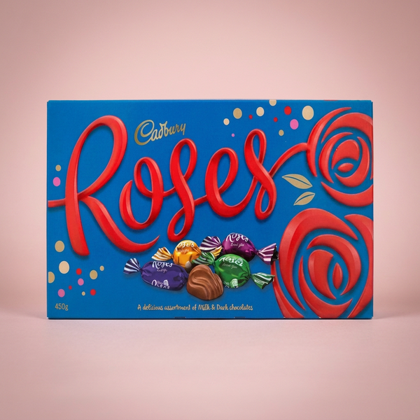 Box of Cadbury Roses chocolates gift add-on