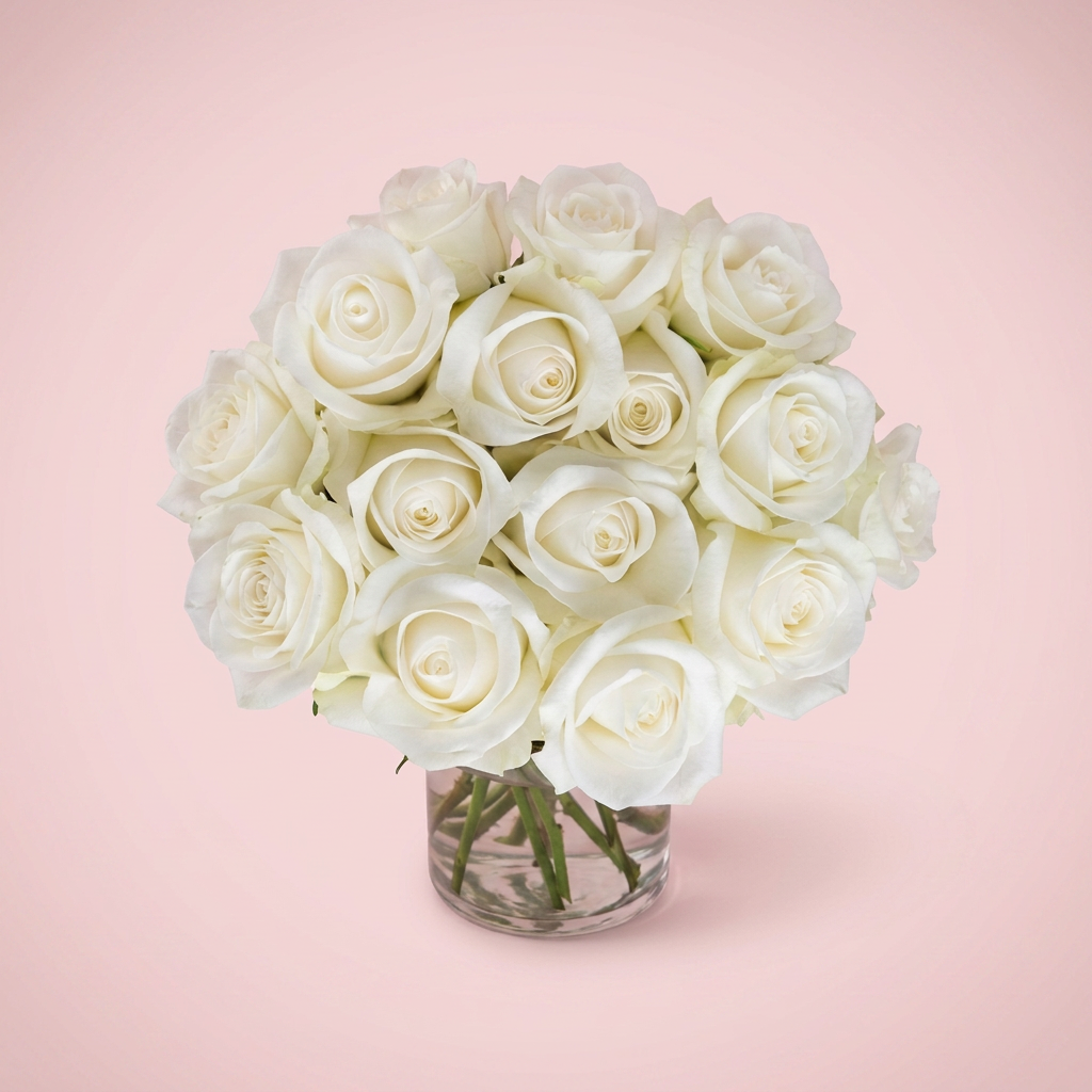 Florist choice sympathy bouquet in soft tones by Victoriana Florist Main image