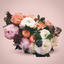 Bright florist choice bouquet of seasonal blooms by Victoriana Florist