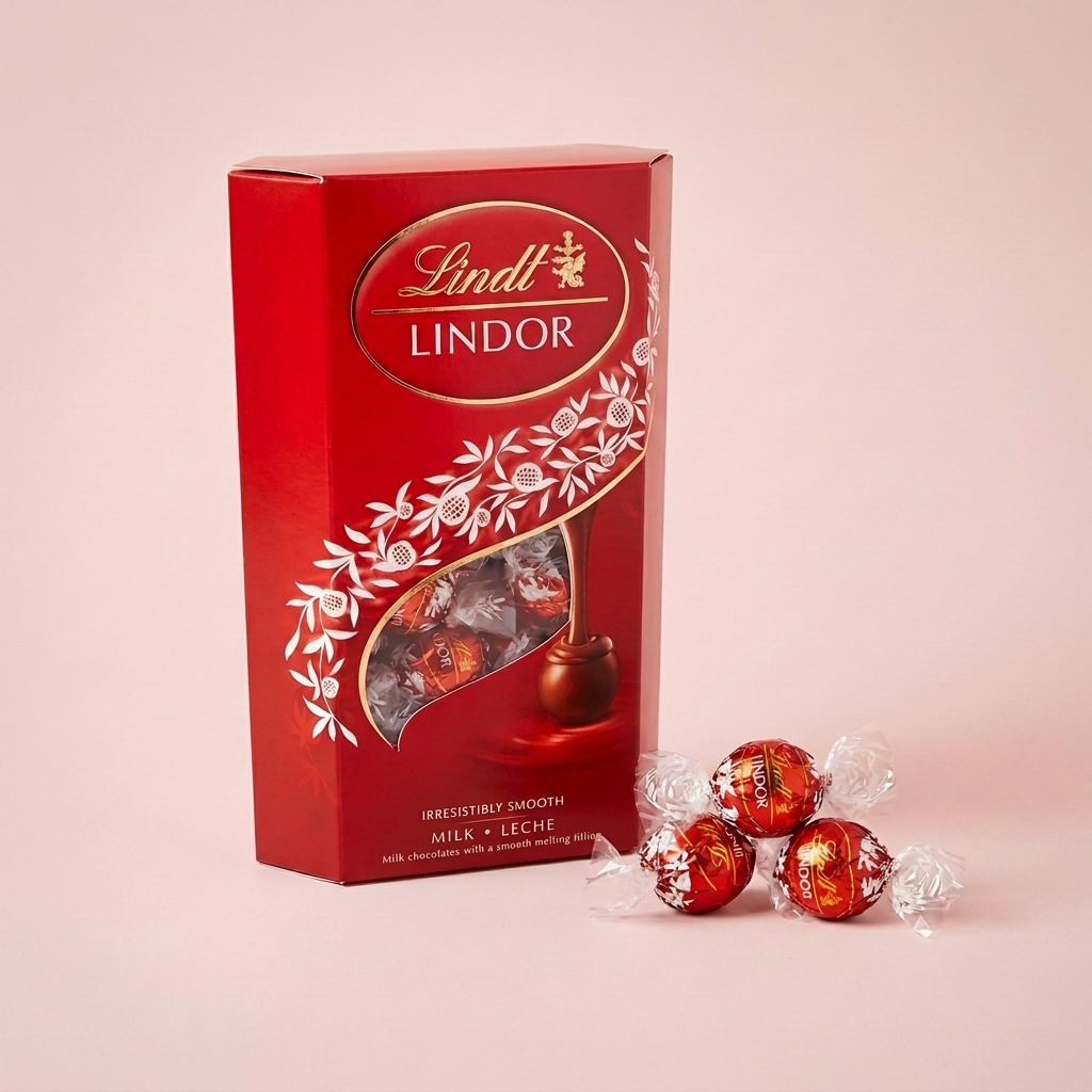 Lindt Lindor chocolates pouch gift add-on