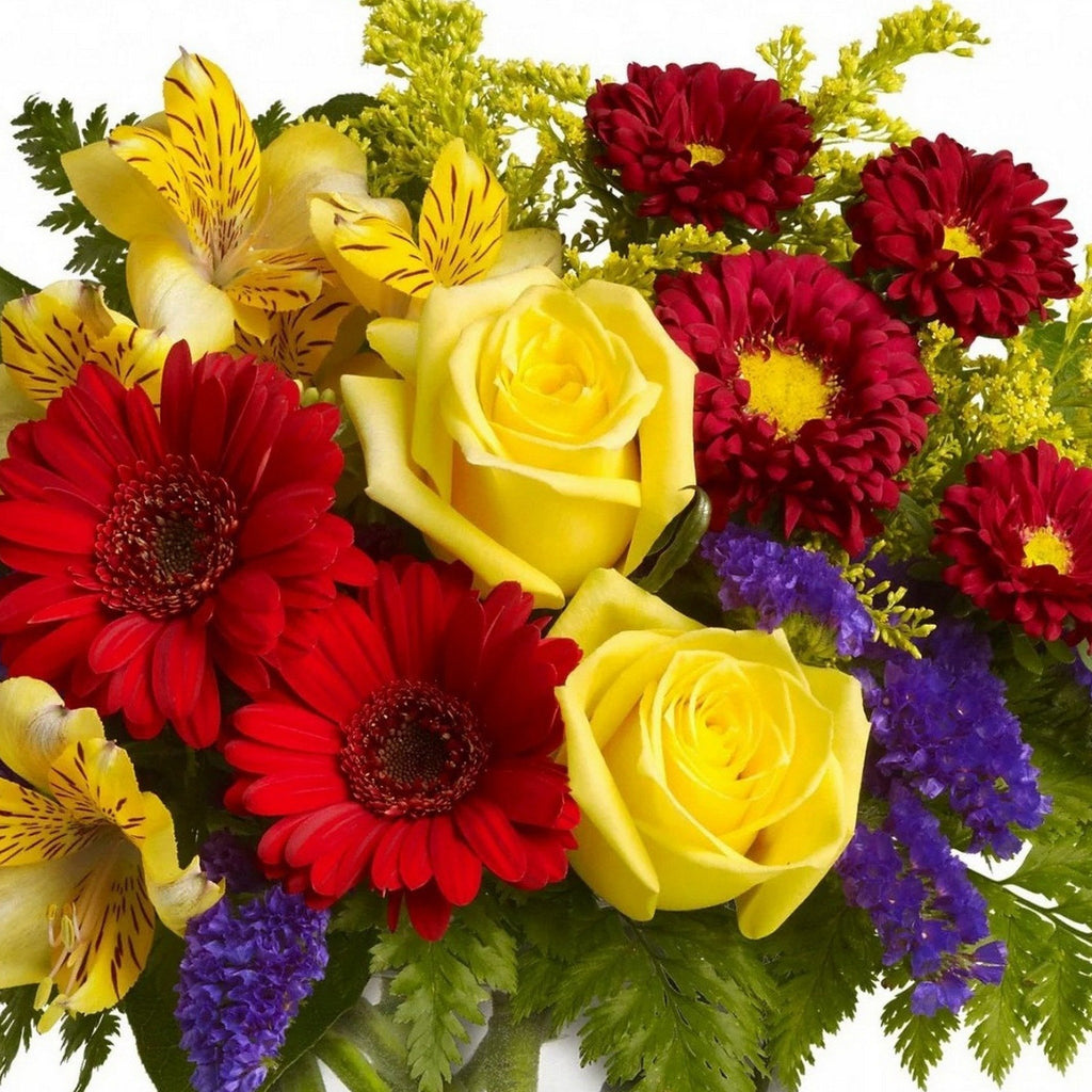 Bright Bouquet of seasonal cut flowers 